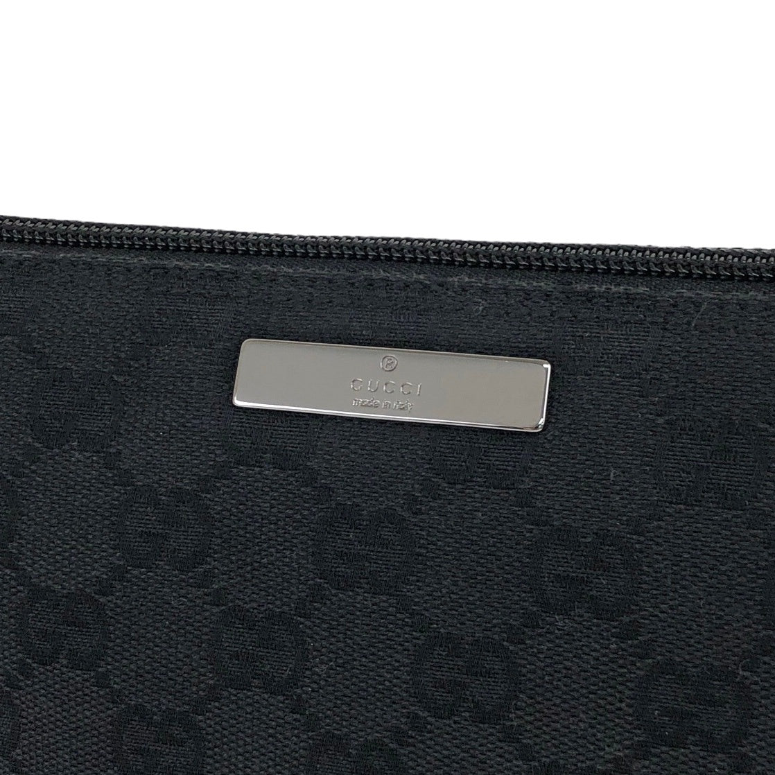 GUCCI GG Canvas Canvas Handbag Vanity bag Black Vintage 73mxrh