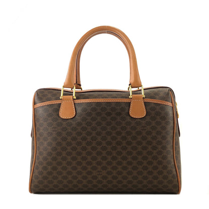 CELINE Macadam Blason Handbag Brown Vintage 5mzszr