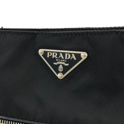 PRADA Triangle Logo Nylon Totebag Black Vintage k7hrm6