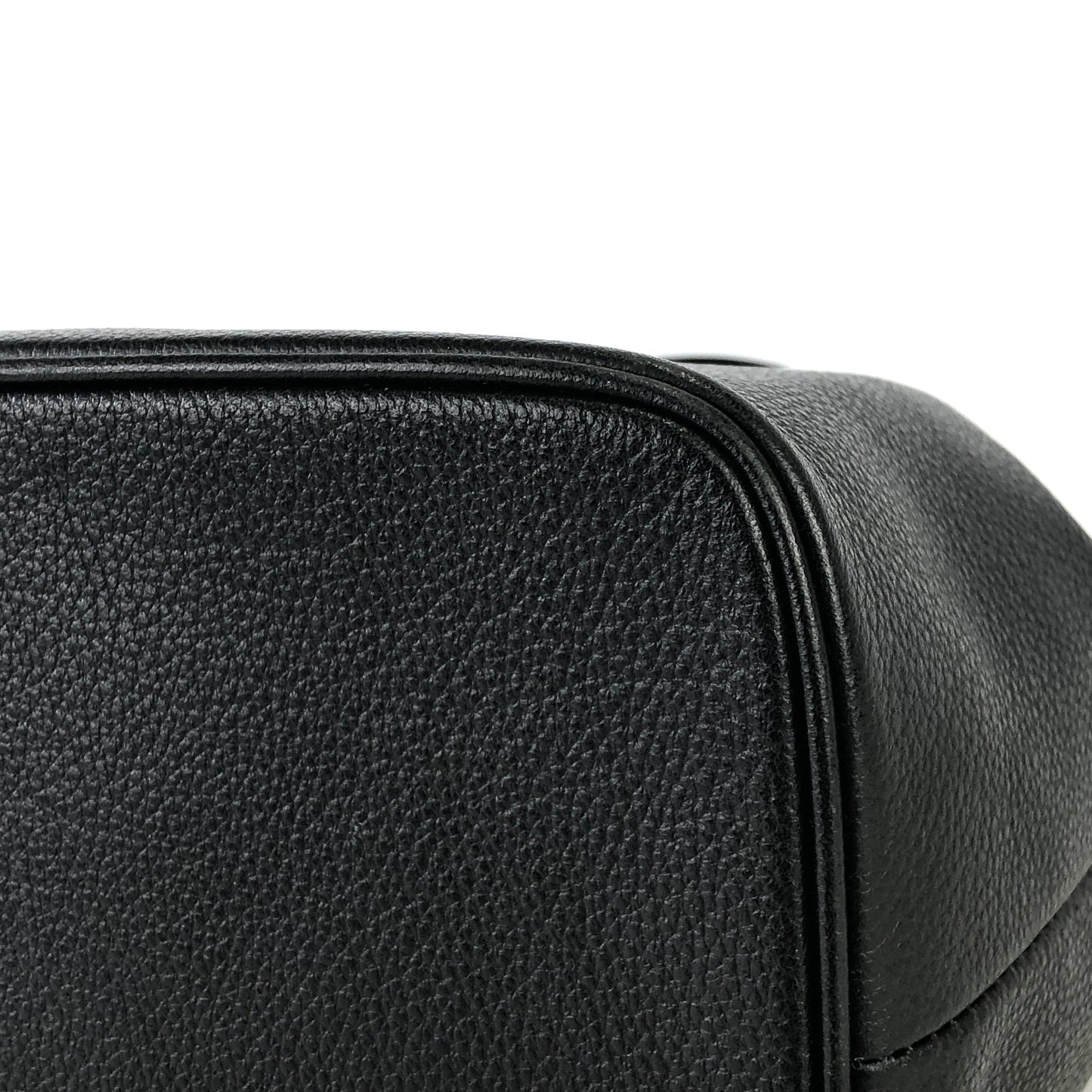 Yves Saint Laurent diamond cut YSL 2way leather shoulder bag handbag black vintage old axstfw