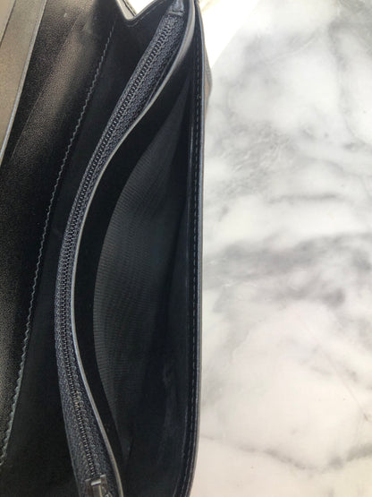 CELINE Macadam 長版皮夾 黑色 復古 u46cvw 
