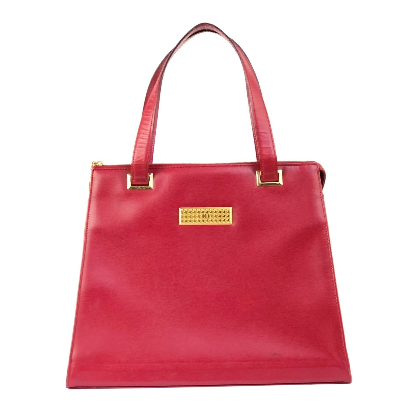 Christian Dior Leather Handbag Red gxtirp