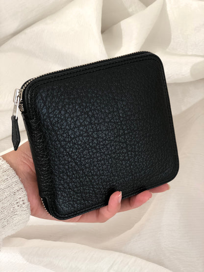 HERMES Silk Foldable Eco Silky Pop Totebag Black Vintage 7ztzeb