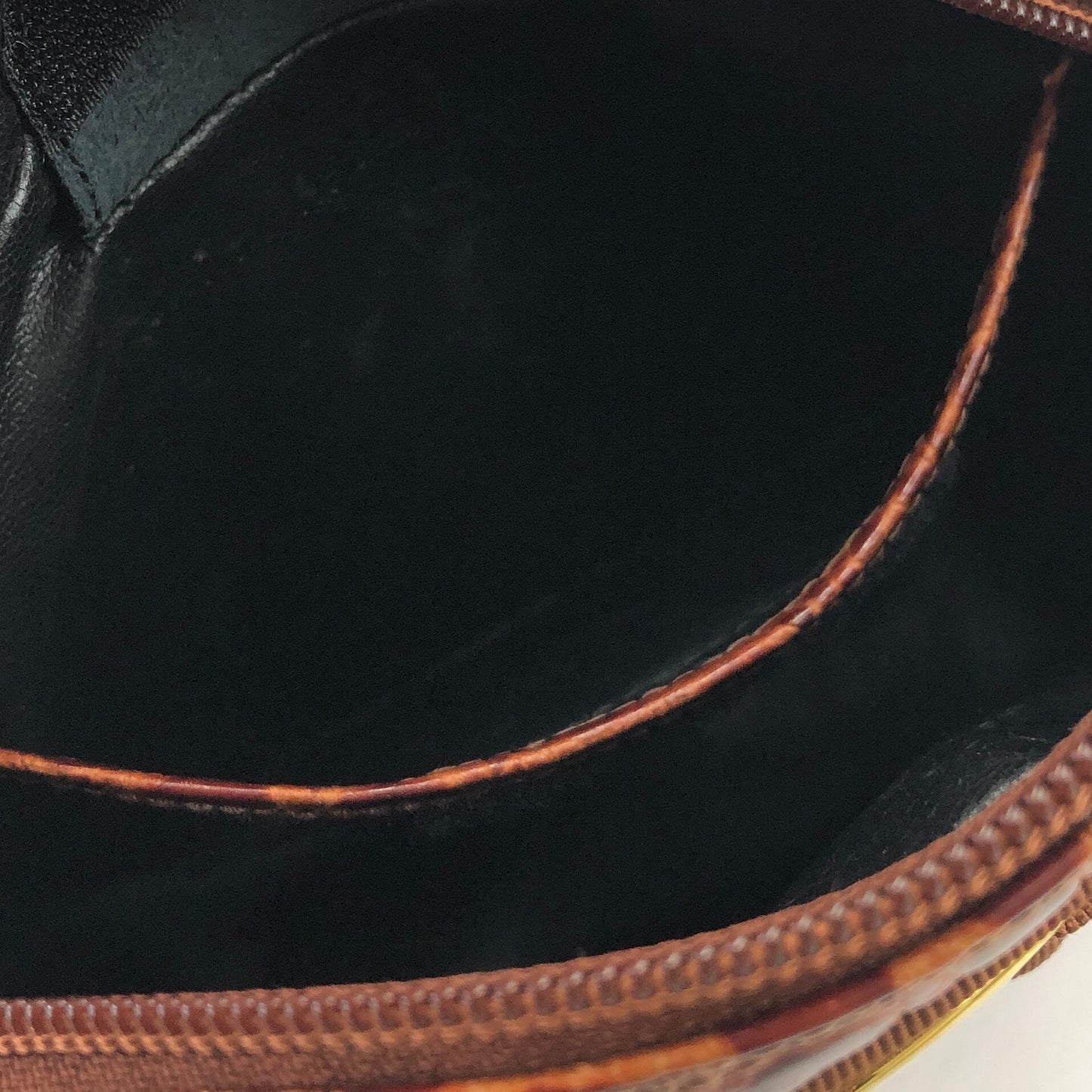 Salvatore Ferragamo Vala Ribbon Croco Embossed Pochette Leather Shoulder Bag Brown Vintage Old x6i2ib