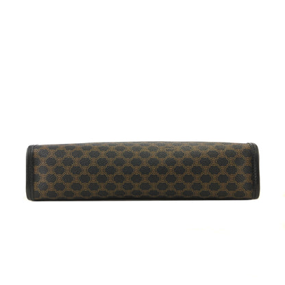 CELINE Macadam Gancini Clutch bag Black Vintage kr8u47