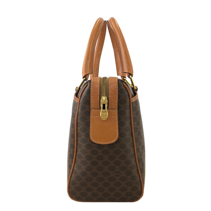 CELINE Macadam Blason Handbag Brown Vintage 5mzszr