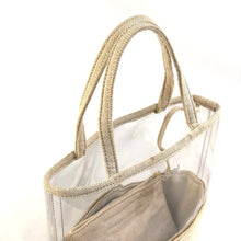 Load image into Gallery viewer, PRADA handbag clear bag mini bag canvas clear bag canvas beige vintage old cgywec
