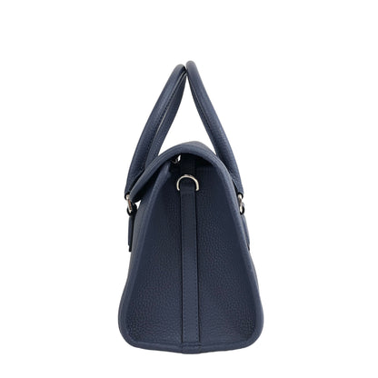 LOEWE Anagram Leather Two-way Small Boston bag Shoulder bag Navy Vintage nwunu6
