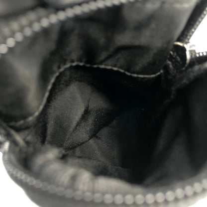 PRADA Triangle Logo Side Pocket Nylon Shoulder bag Black Vintage g67uue