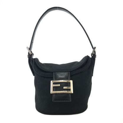 FENDI Mini Mamma Baguette Handbag Black Vintage vd2wz4