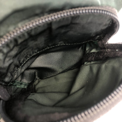 PRADA Triangle Logo Double pocket Nylon Backpack Green Vintage r5kz8b