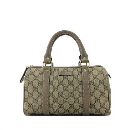 GUCCI GG Pattern Handbag Boston bag Beige Vintage vik38x