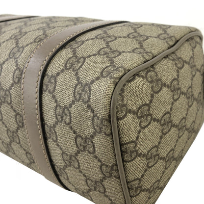 GUCCI GG Pattern Handbag Boston bag Beige Vintage vik38x