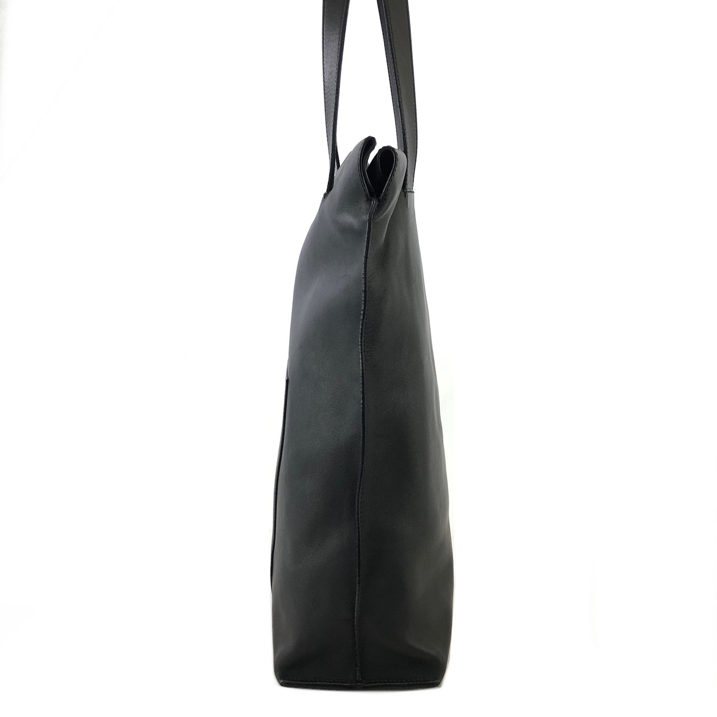 LOEWE Anagram Leather Totebag Black Vintage k826yt