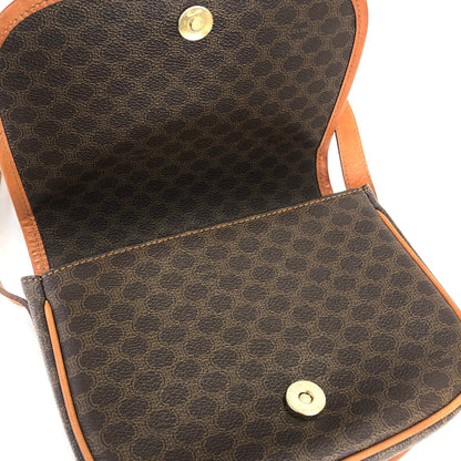 CELINE Macadam Flap Front belt Crossbody Shoulder bag Brown Vintage Old CELINE vhgz5e