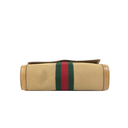 GUCCI Sherry line GG clutch bag beige vintage old Gucci sas3ug