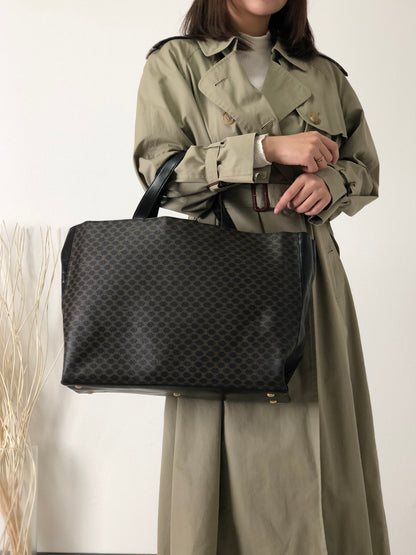 CELINE Macadam 手提包 托特包 黑色 復古 6pyh3a 