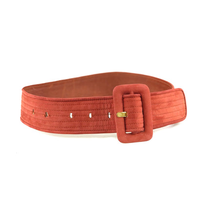 LOEWE anagram belt nubuck vermilion vintage old 7wfvth