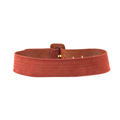 LOEWE anagram belt nubuck vermilion vintage old 7wfvth