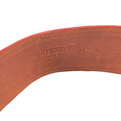 LOEWE anagram belt nubuck vermilion vintage old 7wfvth