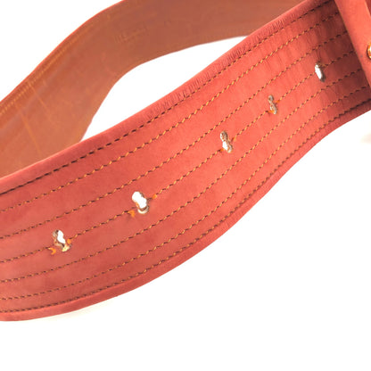 LOEWE anagram belt nubuck vermilion vintage old 7wfvth