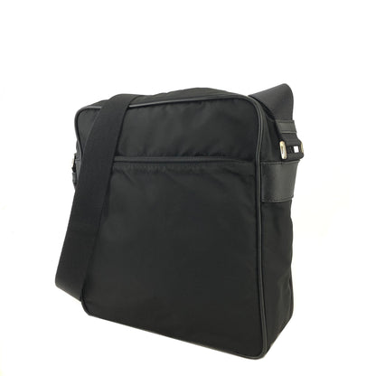PRADA Triangle Logo Nylon Shoulder bag Black Vintage utfnwt