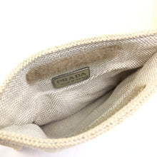 Load image into Gallery viewer, PRADA handbag clear bag mini bag canvas clear bag canvas beige vintage old cgywec
