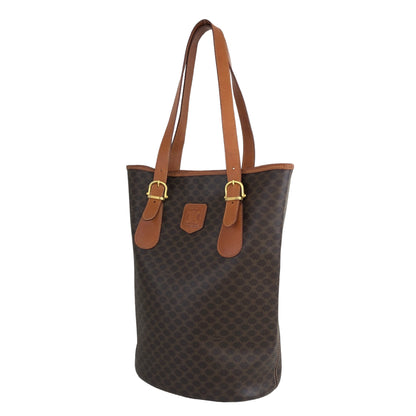 CELINE Macadam Blason Handbag Totebag Brown Vintage ui3dbx
