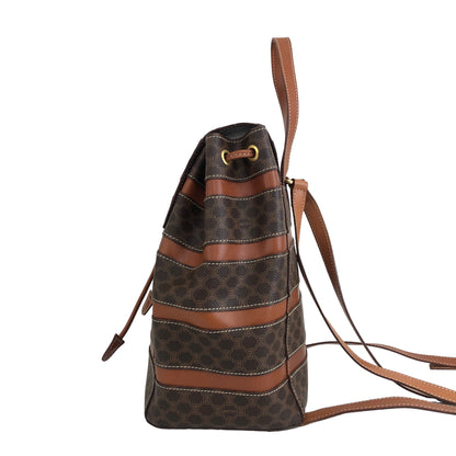 CELINE Macadam Backpack Brown Vintage nfrfxz