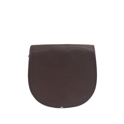 Yves Saint Laurent YSL Logo Leather Shoulder bag Brown Vintage  h4j3va