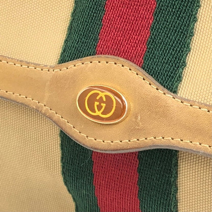 GUCCI Sherry line GG clutch bag beige vintage old Gucci sas3ug