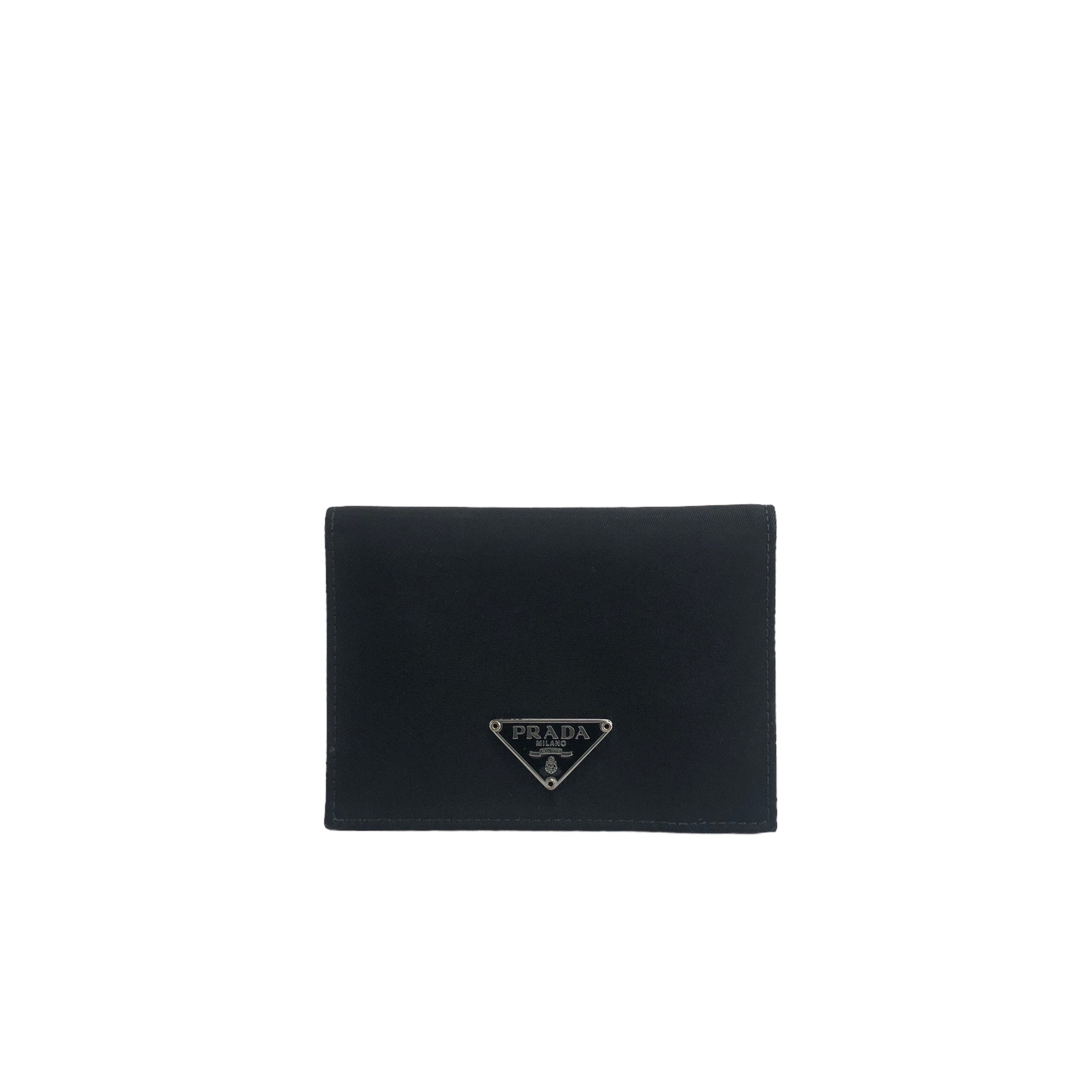 Prada black hotsell card holder