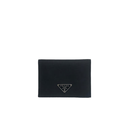 PRADA Triangle Logo Nylon Card holder Black Vintage u3nwve