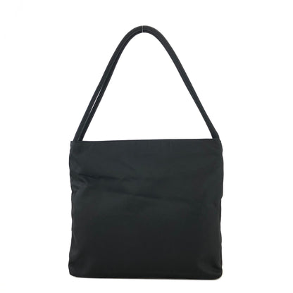 PRADA Triangle Logo Nylon Shoulder bag Black Vintage 4dws2a