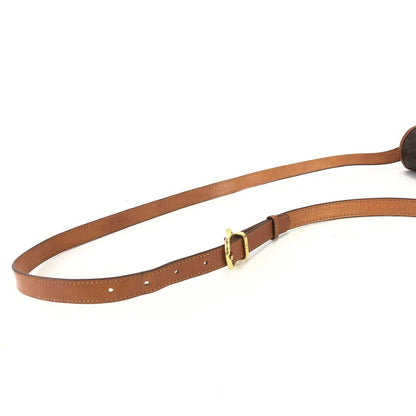 CELINE Macadam Flap Front belt Crossbody Shoulder bag Brown Vintage Old CELINE vhgz5e