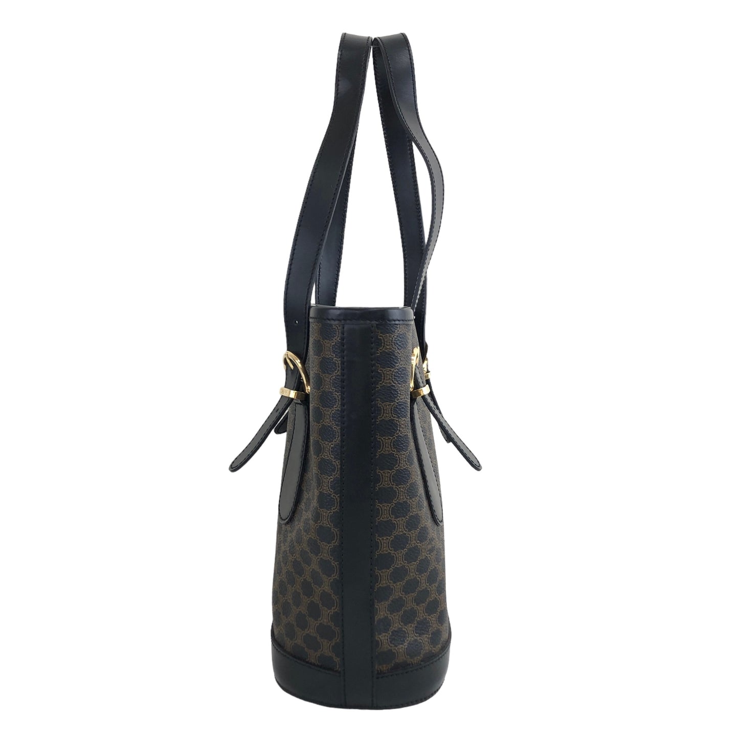 CELINE Macadam Bucket bag Totebag Black Vintage mkvzij