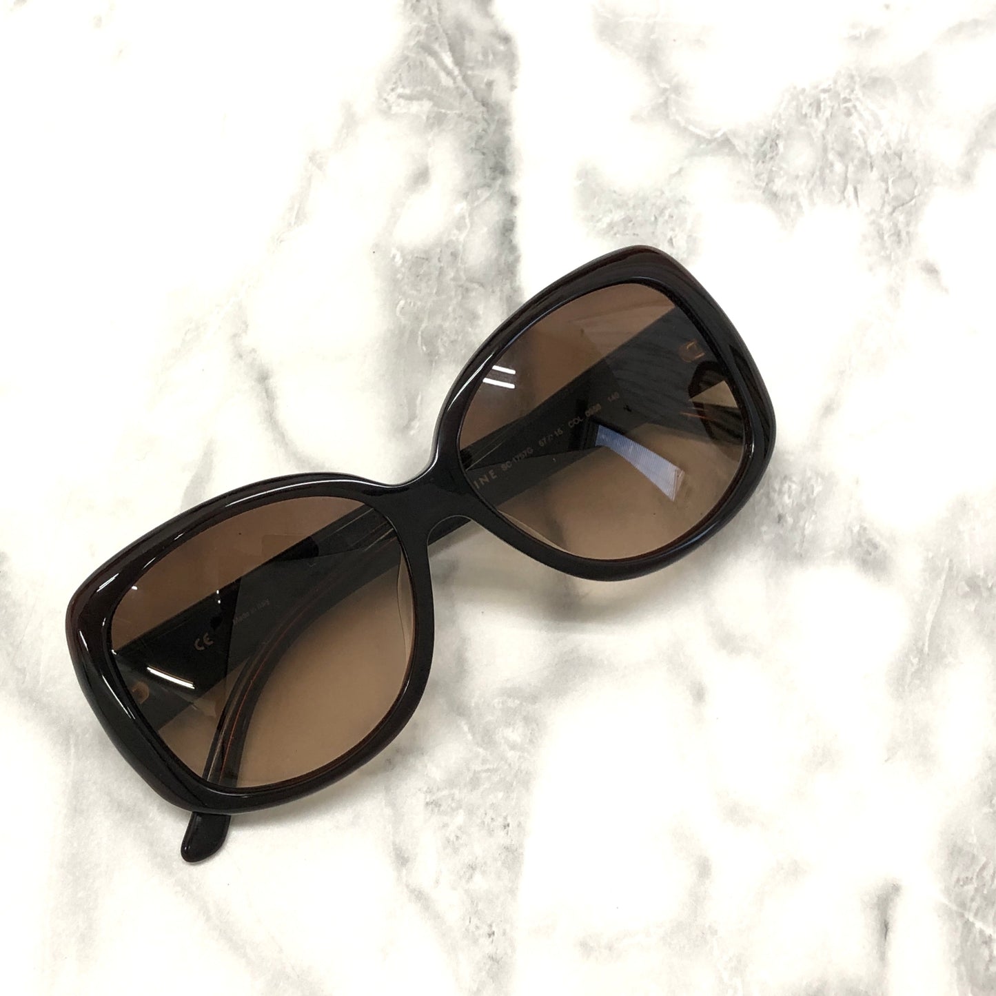 CELINE Triomphe Sunglasses Brown Vintage kyubn7