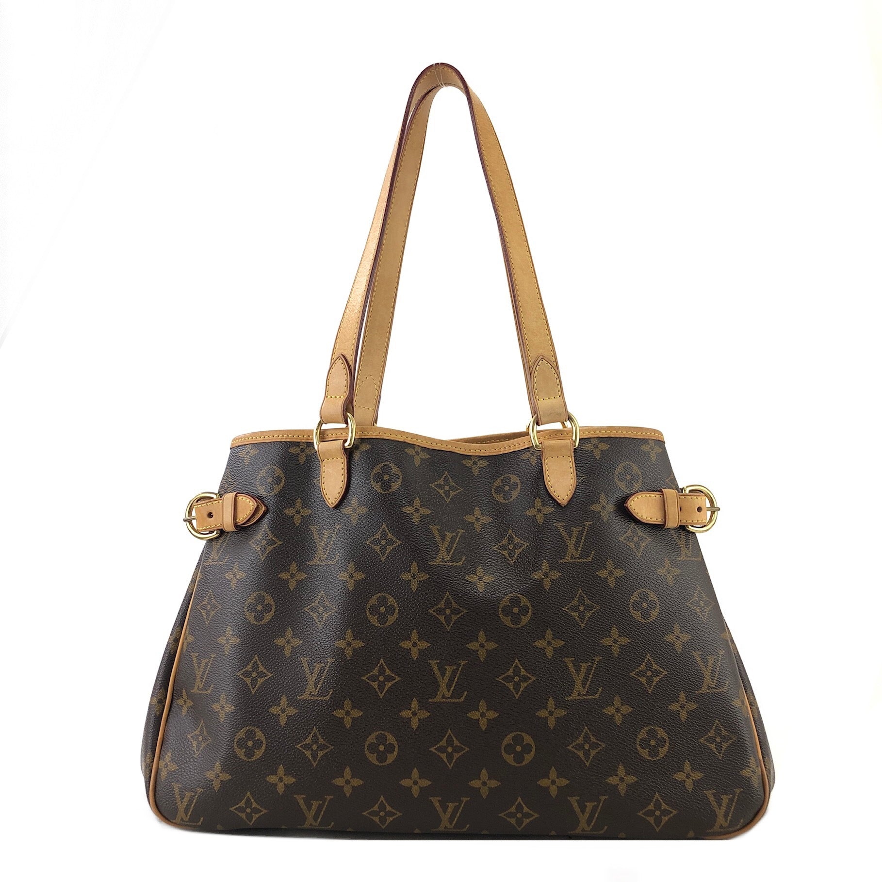 LOUIS VUITTON Monogram M51154 Leather Handbag Totebag Brown