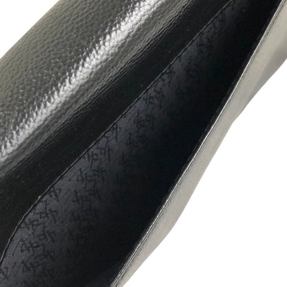 Yves Saint Laurent YSL Logo Stitch Leather Handbag Black Vintage  n3id3v