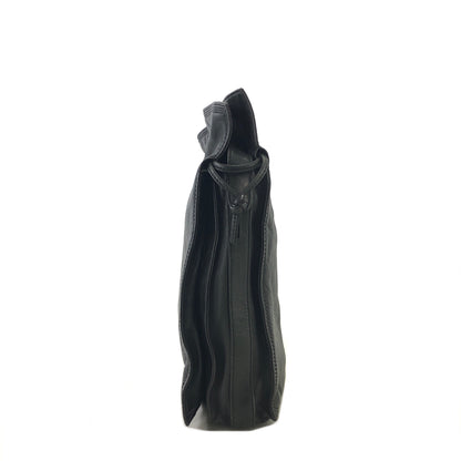 LOEWE Anagram Leather Drawstring Shoulder bag Black Vintage hzn8br