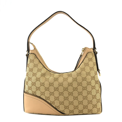 GUCCI GG Pattern Jacquard Leather Shoulder bag Hobobag Beige Vintage y4h8mn