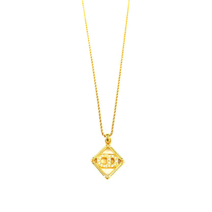 Christian Dior CD Logo 標誌 水鑽 金色 復古 tjpaif 