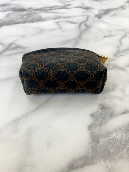 CELINE Macadam Blason 零皮夾黑色復古 bkk5ba 
