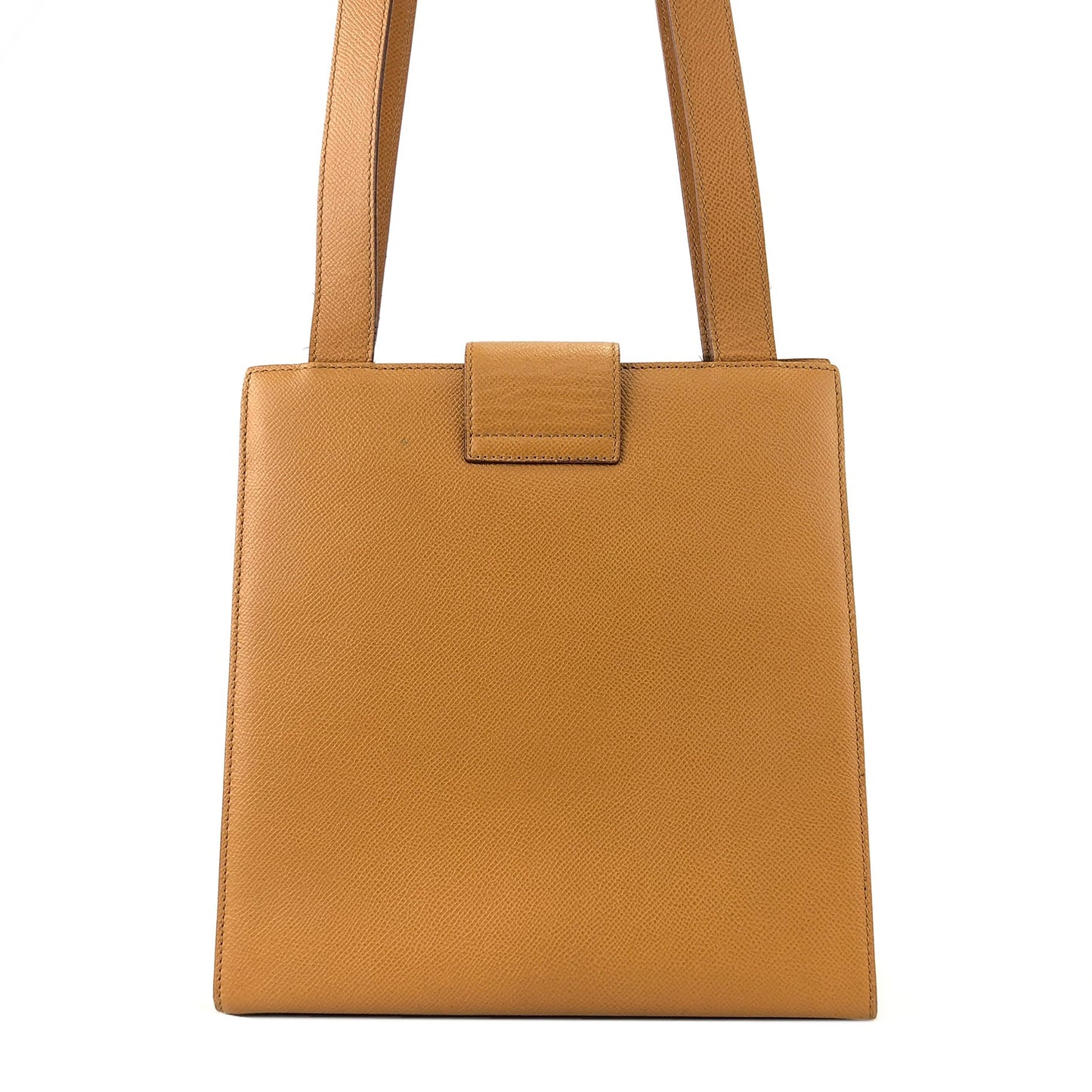 CELINE Turn Lock Leather Totebag Camel Vintage m8wr5m