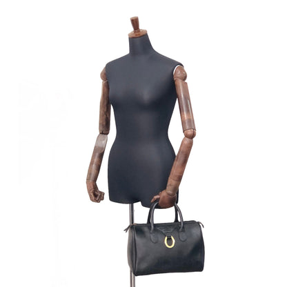 Christian Dior Trotter PVC 皮革手提波士頓包黑色復古 kg8k3x 