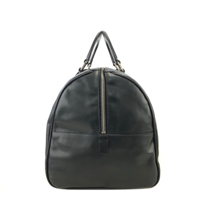PRADA Leather Two-way Handbag Shoulder bag Boston bag Black Vintage uxvrch