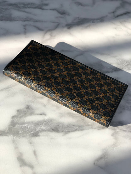 CELINE Macadam 長版皮夾 黑色 復古 u46cvw 