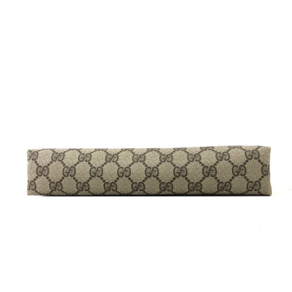 GUCCI GG Canvas Logo Clutch bag Beige Vintage 2cu773