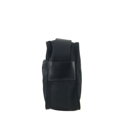 PRADA Triangle Logo Nylon Shoulder bag Black Vintage nzkhnd