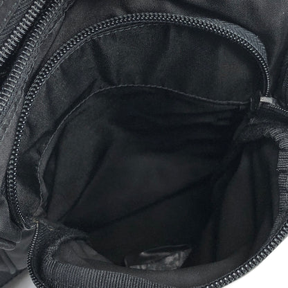 PRADA Triangle Logo Nylon Shoulder bag Black Vintage rm8y87